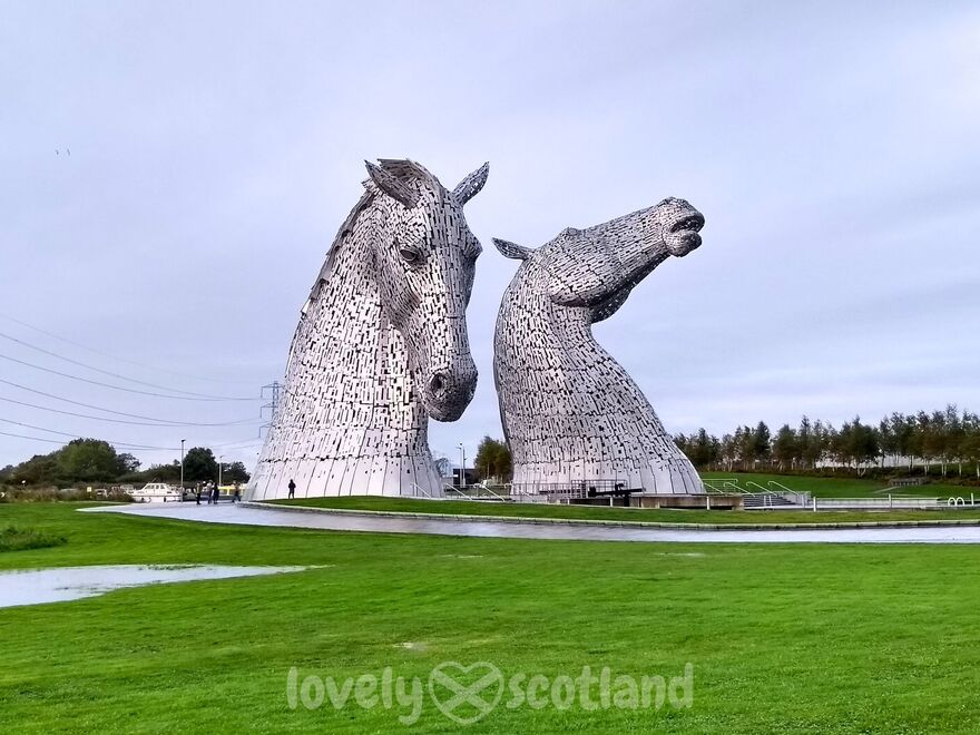 Esculturas de los Kelpies cerca de Falkirk en el centro de Escocia
