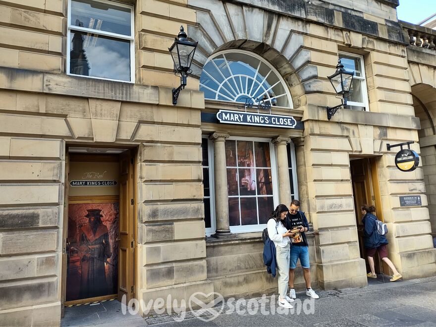Entrance to The Real Mary King's Close on Edinburgh's Royal Mile
